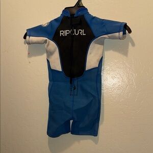 Rip Curl Kids Blue and Black Rashguard